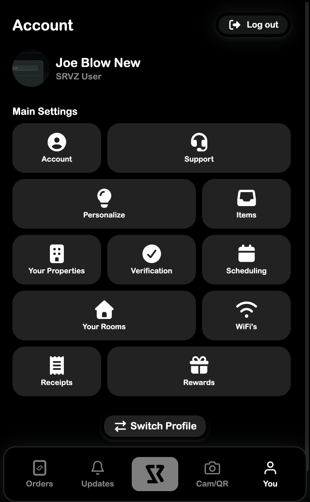 Account overview